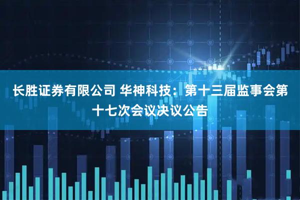 长胜证券有限公司 华神科技：第十三届监事会第十七次会议决议公告